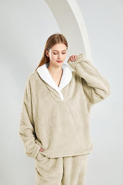Cozy Plush Winter Pajama Lounge Essentials Set