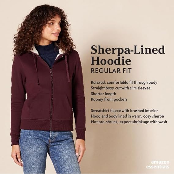 Upgraded Warm Sherpa Lined Hoodie Jacket