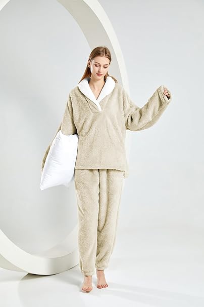 Cozy Plush Winter Pajama Lounge Essentials Set
