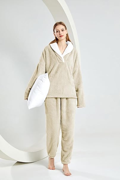 Cozy Plush Winter Pajama Lounge Essentials Set