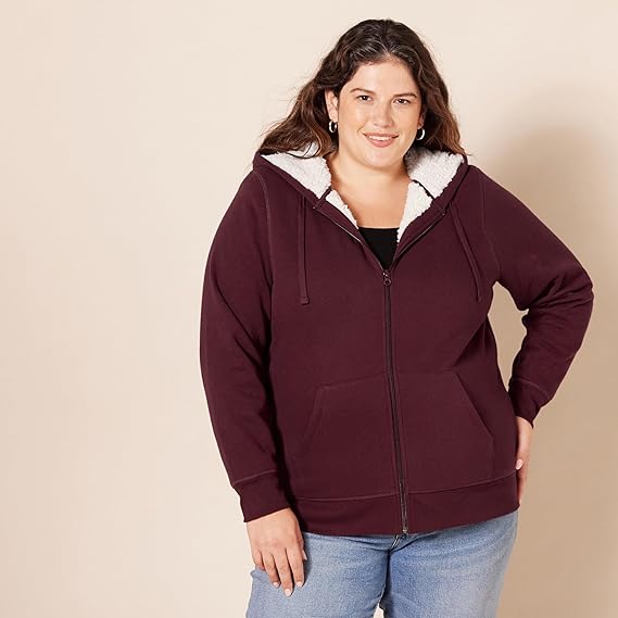 Upgraded Warm Sherpa Lined Hoodie Jacket